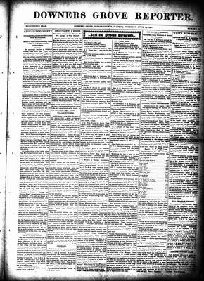 Downers Grove Reporter, 25 Apr 1901