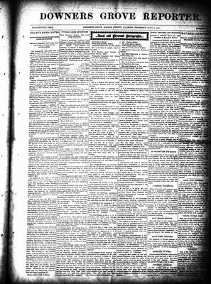 Downers Grove Reporter, 4 Jul 1901