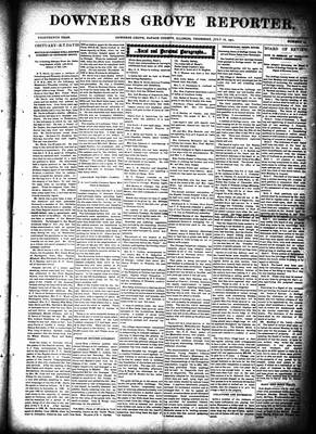 Downers Grove Reporter, 18 Jul 1901