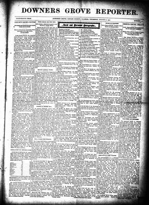 Downers Grove Reporter, 8 Aug 1901