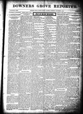 Downers Grove Reporter, 5 Sep 1901