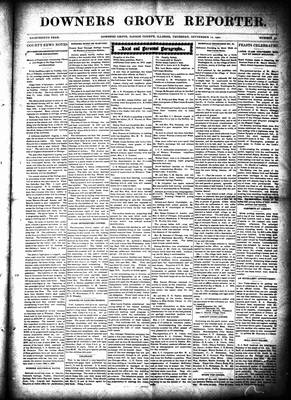 Downers Grove Reporter, 12 Sep 1901