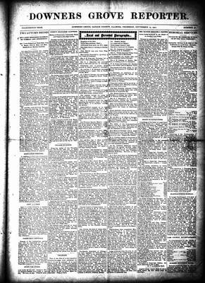 Downers Grove Reporter, 19 Sep 1901