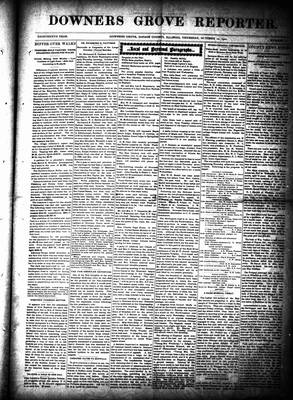 Downers Grove Reporter, 10 Oct 1901