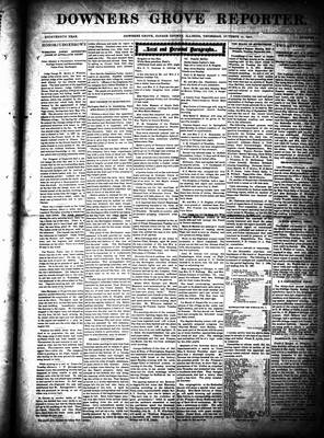 Downers Grove Reporter, 17 Oct 1901