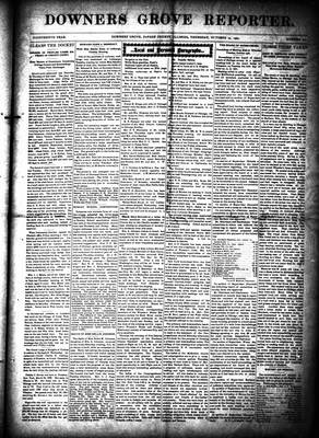 Downers Grove Reporter, 24 Oct 1901