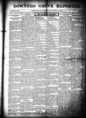 Downers Grove Reporter, 7 Nov 1901