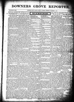 Downers Grove Reporter, 12 Dec 1901