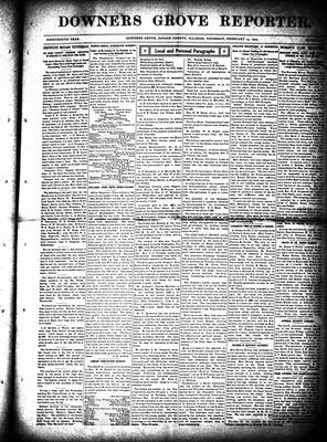 Downers Grove Reporter, 13 Feb 1902