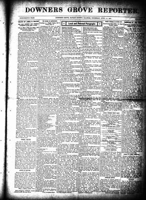 Downers Grove Reporter, 10 Apr 1902