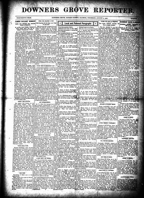 Downers Grove Reporter, 7 Aug 1902