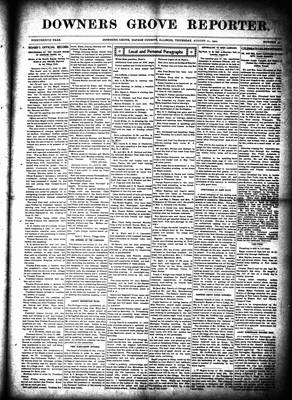 Downers Grove Reporter, 21 Aug 1902