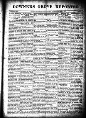 Downers Grove Reporter, 4 Sep 1902