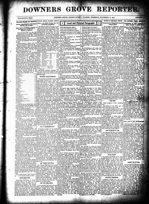 Downers Grove Reporter, 13 Nov 1902