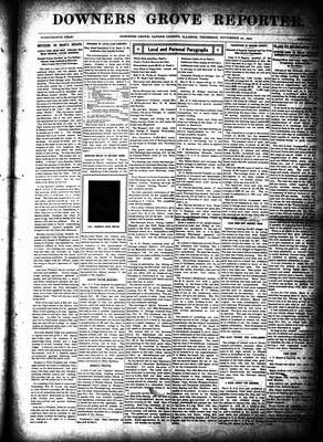 Downers Grove Reporter, 20 Nov 1902