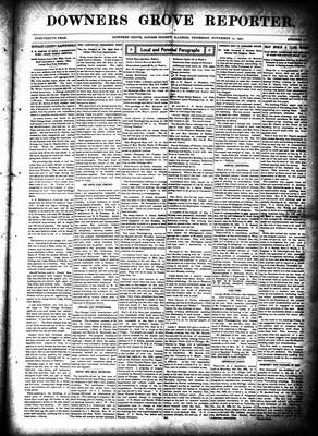 Downers Grove Reporter, 27 Nov 1902