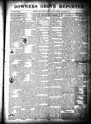 Downers Grove Reporter, 18 Dec 1902