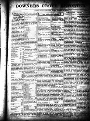 Downers Grove Reporter, 25 Dec 1902