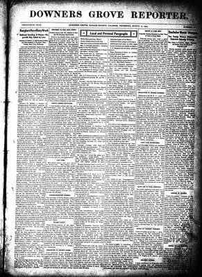 Downers Grove Reporter, 19 Mar 1903