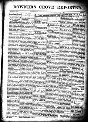 Downers Grove Reporter, 6 Aug 1903