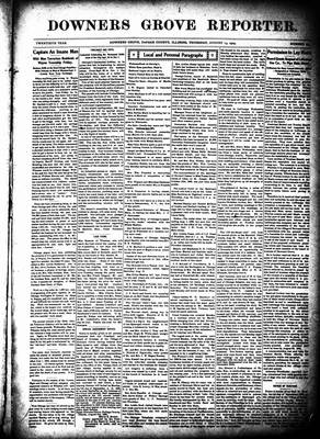 Downers Grove Reporter, 13 Aug 1903