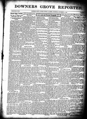 Downers Grove Reporter, 3 Sep 1903