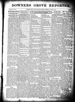 Downers Grove Reporter, 8 Oct 1903