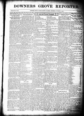 Downers Grove Reporter, 15 Oct 1903