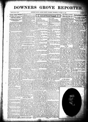 Downers Grove Reporter, 29 Oct 1903