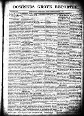 Downers Grove Reporter, 19 Nov 1903