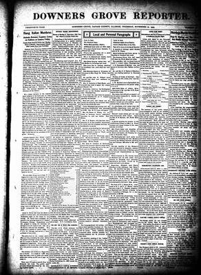 Downers Grove Reporter, 26 Nov 1903