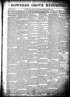 Downers Grove Reporter, 3 Dec 1903