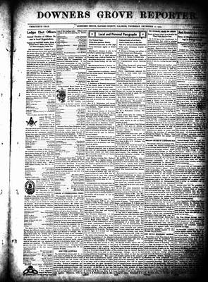 Downers Grove Reporter, 17 Dec 1903