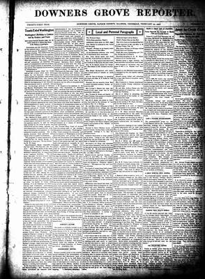 Downers Grove Reporter, 25 Feb 1904