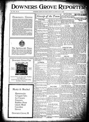 Downers Grove Reporter, 9 Jul 1904