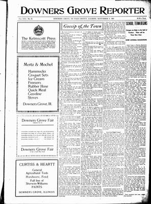 Downers Grove Reporter, 3 Sep 1904