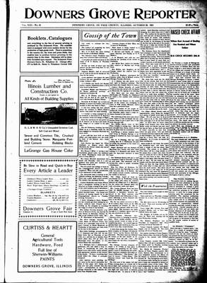 Downers Grove Reporter, 29 Oct 1904