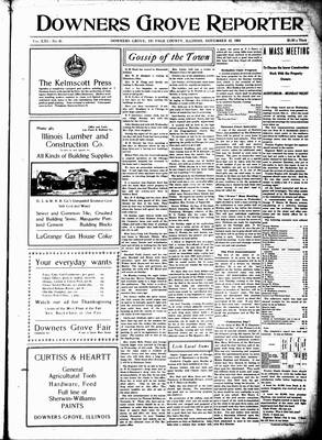 Downers Grove Reporter, 12 Nov 1904