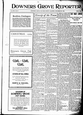 Downers Grove Reporter, 26 Nov 1904