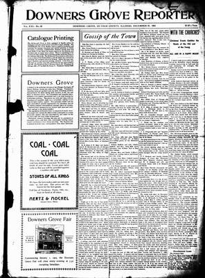 Downers Grove Reporter, 31 Dec 1904