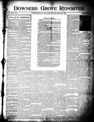 Downers Grove Reporter, 9 Feb 1907