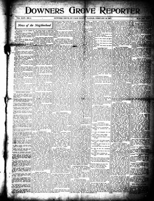 Downers Grove Reporter, 23 Feb 1907