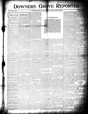 Downers Grove Reporter, 16 Mar 1907