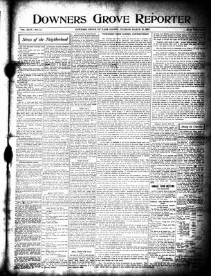 Downers Grove Reporter, 30 Mar 1907