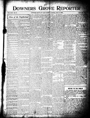 Downers Grove Reporter, 20 Apr 1907