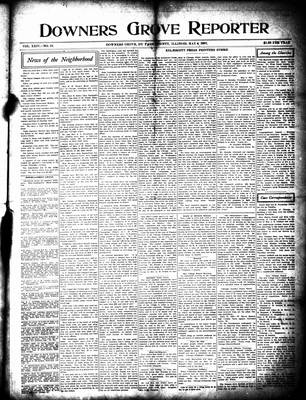 Downers Grove Reporter, 4 May 1907