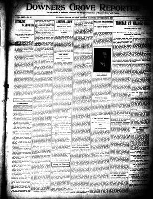 Downers Grove Reporter, 28 Sep 1907