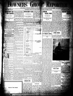 Downers Grove Reporter, 19 Oct 1907