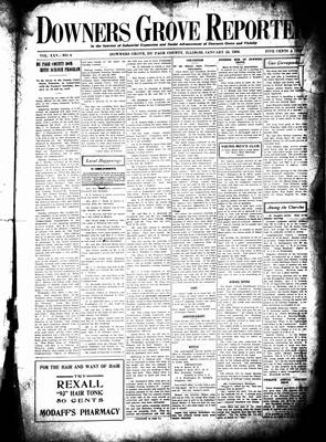 Downers Grove Reporter, 25 Jan 1908