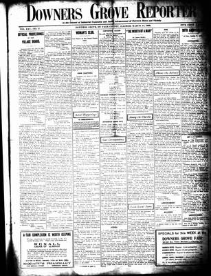 Downers Grove Reporter, 14 Mar 1908